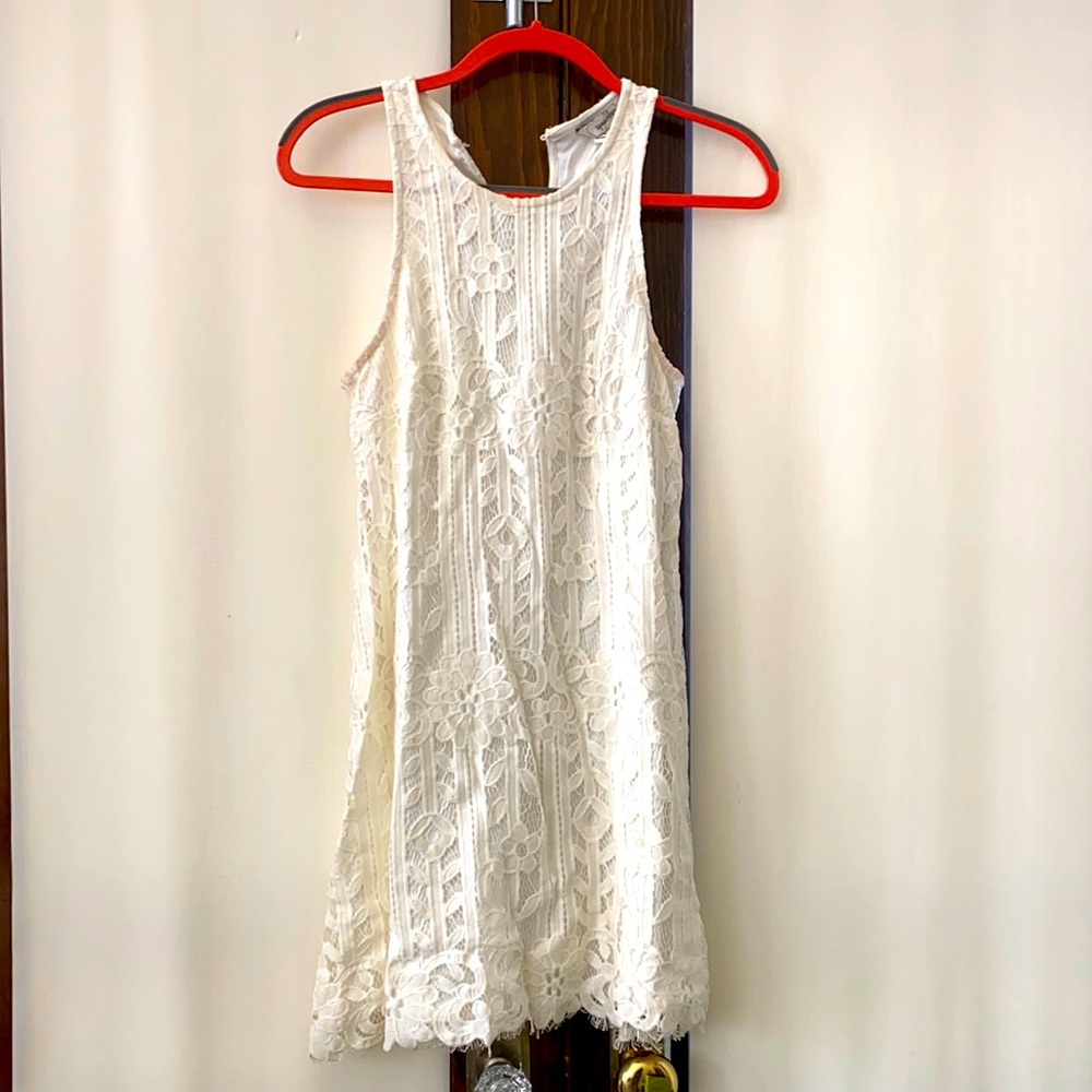 White lace dress